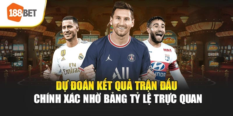 Dự đoán kết quả trận đấu chính xác nhờ bảng tỷ lệ trực quan.